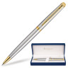Ручка подарочная шариковая WATERMAN "Hemisphere Stainless Steel GT", серебристый корпус, позолоченные детали, синяя, S0920370 по низкой цене оптом Краснодар, Москва, Уфа, Казань, Барнаул, Владивосток, Хабаровск, Сахалин, Красноярск, Екатеренбург, 
