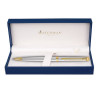 Ручка подарочная шариковая WATERMAN "Hemisphere Stainless Steel GT", серебристый корпус, позолоченные детали, синяя, S0920370 по низкой цене оптом Краснодар, Москва, Уфа, Казань, Барнаул, Владивосток, Хабаровск, Сахалин, Красноярск, Екатеренбург, 