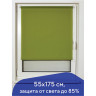 Штора рулонная BRABIX 55х175 см, текстура - лён, защита 55-85%, 200 г/м2, зелёный S-32, 605979 по низкой цене оптом Краснодар, Москва, Уфа, Казань, Барнаул, Владивосток, Хабаровск, Сахалин, Красноярск, Екатеренбург, 