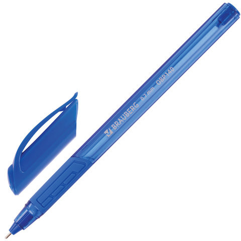 Ручка шариковая масляная BRAUBERG "Extra Glide GT Tone", СИНЯЯ, узел 0,7 мм, линия письма 0,35 мм, 142922 по низкой цене оптом Краснодар, Москва, Уфа, Казань, Барнаул, Владивосток, Хабаровск, Сахалин, Красноярск, Екатеренбург, 