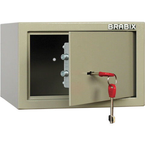 Сейф мебельный BRABIX "D-18m", 180х270х236 мм, 5 кг, ключевой замок, крепление к стене, 291161 по низкой цене оптом 