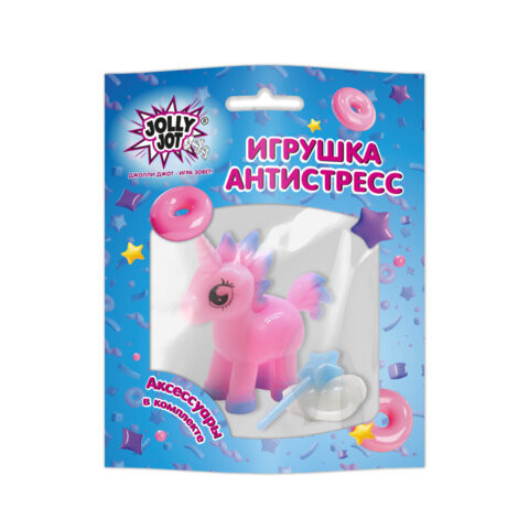 Фигурка антистресс "Единорог с аксессуарами", 7 см, ассорти 2 вида, JOLLY JOT (ДЖОЛЛИ ДЖОТ), 666184 по низкой цене оптом 