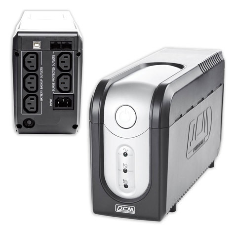 Источник бесперебойного питания POWERCOM IMP-625AP, 625 VA (375 W), стабилизатор, защита от помех, на 5 устройств, IMP-625A6C0244Р по низкой цене оптом 