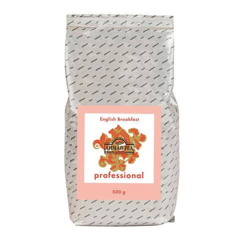 Чай AHMAD (Ахмад) "English Breakfast" Professional, черный, листовой, пакет, 500 г, 1591 по низкой цене оптом 