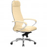 Кресло офисное МЕТТА "SAMURAI" KL-1.04, кожа, бежевое