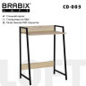 Стол на металлокаркасе BRABIX "LOFT CD-003", 640х420х840 мм, цвет дуб натуральный, 641217 по низкой цене оптом 