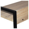 Стол на металлокаркасе BRABIX "LOFT CD-003", 640х420х840 мм, цвет дуб натуральный, 641217 по низкой цене оптом 