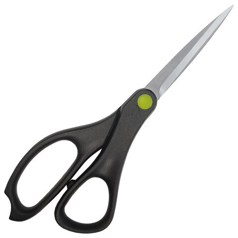 Ножницы BRAUBERG "NUMBER ONE", 210 мм, черные, 3-х сторонняя заточка, эргономичные ручки, 238850