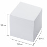 Блок для записей BRAUBERG проклеенный, куб 9х9х9 см, белый, белизна 95-98%, 129203