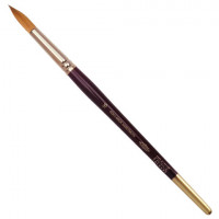 Кисть художественная KOH-I-NOOR колонок, круглая, №16, короткая ручка, блистер, 9935016010BL