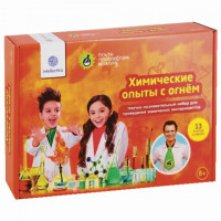 Набор для экспериментов "Химические опыты с огнем", INTELLECTICO, 831