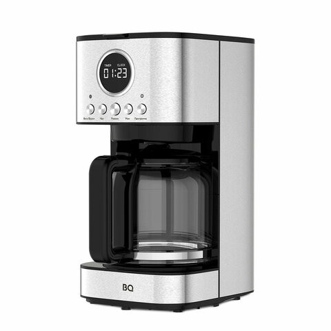 Кофеварка капельная BQ (БИ-КЬЮ) CM1007, 900 Вт, объем 1,5 л, поддержание температуры, серебристая, 86198274 по низкой цене оптом 