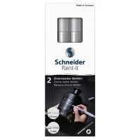 Набор маркеров для декорирования Schneider "Paint-It 060/061" 2шт., хром, 0,8мм + 2мм, картон. упаковка