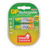 Батарейки аккумуляторные GP, АА, Ni-Mh, 2500 mAh, КОМПЛЕКТ 2 шт., блистер, 250AAHC-2DECRC2 по низкой цене оптом Краснодар, Москва, Уфа, Казань, Барнаул, Владивосток, Хабаровск, Сахалин, Красноярск, Екатеренбург, 