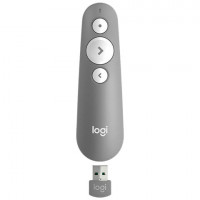 Презентер (пульт ДУ) LOGITECH R500, радиус действия 20 м, серый, 910-005387