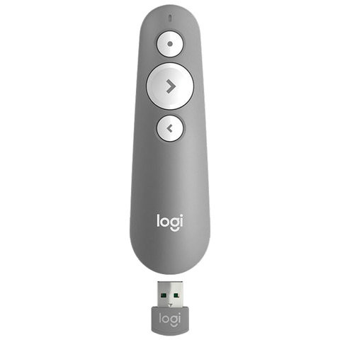 Презентер (пульт ДУ) LOGITECH R500, радиус действия 20 м, серый, 910-005387 по низкой цене оптом Краснодар, Москва, Уфа, Казань, Барнаул, Владивосток, Хабаровск, Сахалин, Красноярск, Екатеренбург, 