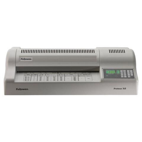Ламинатор FELLOWES PROTEUS, формат А3, толщина пленки 1 сторона 75-250 мкм, скорость 95 см/мин, FS-57090 по низкой цене оптом 