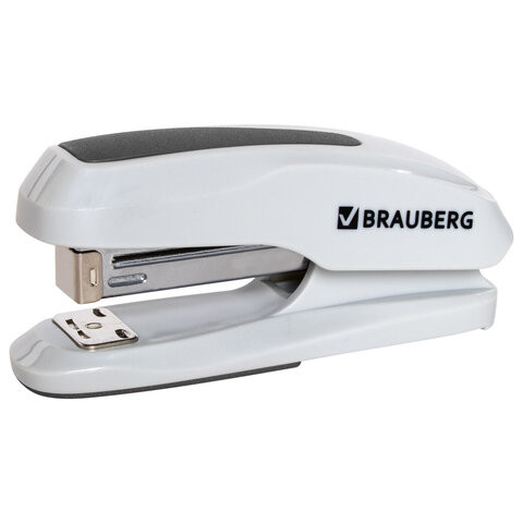 Степлер №24/6, 26/6 BRAUBERG "Extra", до 30 листов, серый, 229089 по низкой цене оптом 