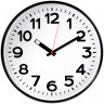 Часы настенные TROYKA 78770783, круг, белые, черная рамка, 30,5х30,5х5,5 см по низкой цене оптом 