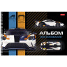 Альбом для рисования А4 40 л., спираль, матовая ламинация, HATBER, 205х290 мм, "Авто" (4 в спайке), 40А4лвлВсп по низкой цене оптом 