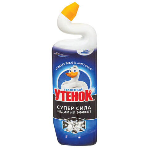 Средство для сантехники/уборки туалета 900 мл, ТУАЛЕТНЫЙ УТЕНОК Супер Сила "Видимый Эффект", 696894 по низкой цене оптом 