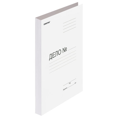 Скоросшиватель картонный ОФИСМАГ, гарантированная плотность 280 г/м2, до 200 листов, 124577 по низкой цене оптом 