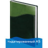 Ежедневник недатированный А5 138х213 мм BRAUBERG "Bond" под кожу, 160 л., зеленый/салатовый, 126219 по низкой цене оптом 