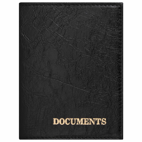 Обложка для автодокументов STAFF "Profit", экокожа, "DOCUMENTS", черная, 237181 по низкой цене оптом 