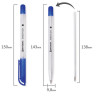 Ручка шариковая масляная BRAUBERG "Olive Pen", СИНЯЯ, корпус прозрачный, 0,7 мм, линия 0,35 мм, 141476 по низкой цене оптом 