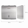 Диспенсер для полотенец LAIMA PROFESSIONAL INOX, (Система H3) V-сложения, нержавеющая сталь, матовый, 605696 по низкой цене оптом Краснодар, Москва, Уфа, Казань, Барнаул, Владивосток, Хабаровск, Сахалин, Красноярск, Екатеренбург, 