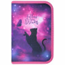Пенал BRAUBERG, 1 отделение, 1 откидная планка, полиэстер, 21х14 см, "Space cat", 270712 по низкой цене оптом 