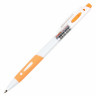 Ручка шариковая автоматическая с грипом STAFF "BP-16 White", СИНЯЯ, ассорти, линия письма 0,35 мм, 143749 по низкой цене оптом 