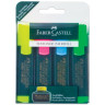 Набор текстовыделителей FABER-CASTELL 4 шт., АССОРТИ, "1548", линия 1-5 мм, 154804 по низкой цене оптом 