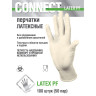 Перчатки смотровые латексные CONNECT неопудренные, 50 пар (100 штук), размер M (средний), - по низкой цене оптом Краснодар, Москва, Уфа, Казань, Барнаул, Владивосток, Хабаровск, Сахалин, Красноярск, Екатеренбург, 