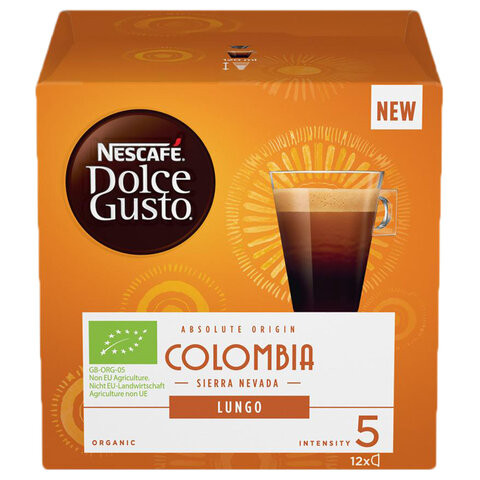 Кофе в капсулах NESCAFE "Lungo Colombia Sierra Nevada" для кофемашин Dolce Gusto, 12 порций, 12431239 по низкой цене оптом Кофе в капсулах NESCAFE "Lungo Colombia Sierra Nevada" для кофемашин Dolce Gusto, 12 порций, 12431239 по низкой цене оптом
