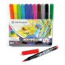 Маркеры-кисти акварельные 12 ЦВЕТОВ CENTROPEN "Aquarelle", линия письма 1-9 мм, 8683/12ET, 6 8683 1201 по низкой цене оптом Краснодар, Москва, Уфа, Казань, Барнаул, Владивосток, Хабаровск, Сахалин, Красноярск, Екатеренбург, 