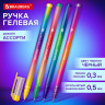 Ручка гелевая BRAUBERG GRADE NEON, ЧЕРНАЯ, игольчатый узел 0,5 мм, линия письма 0,3 мм, 144285 по низкой цене оптом 