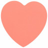 Блок самоклеящийся (стикеры), фигурный BRAUBERG, НЕОНОВЫЙ "Сердце", 50 листов, розовый, европодвес, 122710