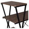 Стол на металлокаркасе BRABIX "LOFT CD-004", 1200х535х1110 мм, 3 полки, цвет морёный дуб, 641218 по низкой цене оптом 