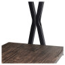 Стол на металлокаркасе BRABIX "LOFT CD-004", 1200х535х1110 мм, 3 полки, цвет морёный дуб, 641218 по низкой цене оптом 
