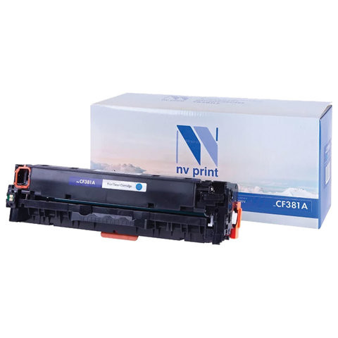 Картридж лазерный NV PRINT (NV-CF381A) для HP LJ M476dn/M476dw/M476nw, голубой, ресурс 2700 страниц по низкой цене оптом 