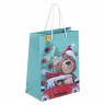Пакет подарочный НАБОР 4 штуки, новогодний, 18х10х23 см, "Christmas Animals", ЗОЛОТАЯ СКАЗКА, 591956 по низкой цене оптом 