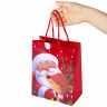 Пакет подарочный НАБОР 4 штуки, новогодний, 18х10х23 см, "Christmas Animals", ЗОЛОТАЯ СКАЗКА, 591956 по низкой цене оптом 