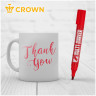 Маркер перманентный Crown "Multi Marker Chisel" красный, скошенный, 5мм по низкой цене оптом Краснодар, Москва, Уфа, Казань, Барнаул, Владивосток, Хабаровск, Сахалин, Красноярск, Екатеренбург, 