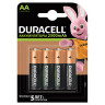 Батарейки аккумуляторные DURACELL, АА (HR06), Ni-Mh, 2500 mAh, КОМПЛЕКТ 4 шт., блистер, 81472345 по низкой цене оптом 