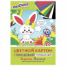 Картон цветной МАЛОГО ФОРМАТА, А5, МЕЛОВАННЫЙ, 8 листов, 8 цветов, в папке, ЮНЛАНДИЯ, 145х200 мм, "Заяц", 111316 по низкой цене оптом Краснодар, Москва, Уфа, Казань, Барнаул, Владивосток, Хабаровск, Сахалин, Красноярск, Екатеренбург, 