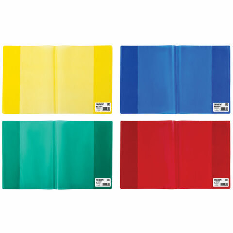 Обложка ПВХ 210х350 мм для тетрадей и дневников, ПИФАГОР, ЦВЕТНАЯ, 120 мкм, штрих-код, 229310 по низкой цене оптом 