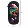 Пенал ЮНЛАНДИЯ, 1 отделение, 1 откидная планка, карман, EVA покрытие soft touch, 22х10х5 см, Galaxy Dino, 273188 по низкой цене оптом 