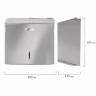 Диспенсер для полотенец LAIMA PROFESSIONAL INOX, (Система H3) V-сложения, нержавеющая сталь, зеркальный, 605697 по низкой цене оптом Краснодар, Москва, Уфа, Казань, Барнаул, Владивосток, Хабаровск, Сахалин, Красноярск, Екатеренбург, 