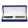 Ручка подарочная перьевая WATERMAN "Hemisphere Mars Black GT", черный лак, позолоченные детали, синяя, S0920610 по низкой цене оптом 